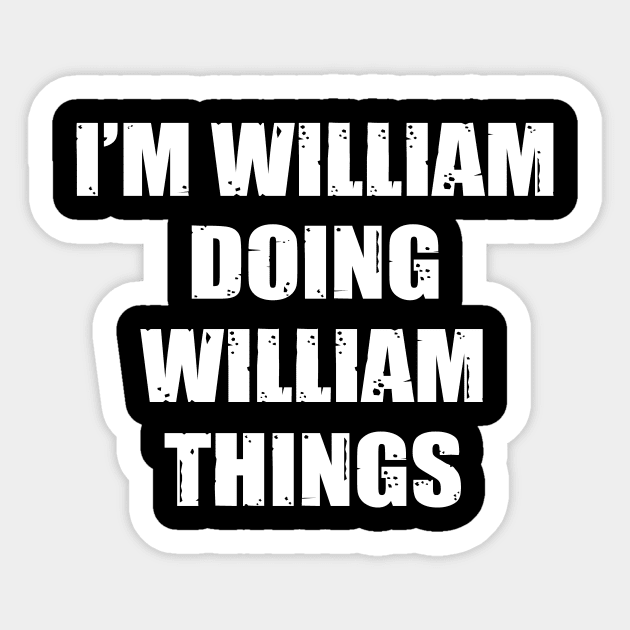 William Sticker by family.d